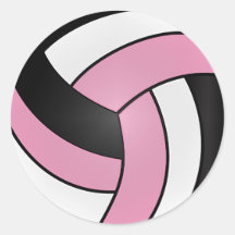 Baby Pink, Vit och Svart Volleyboll