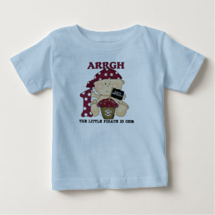 Baby Pirat 1:a födelsedag Tshirts och gåvor
