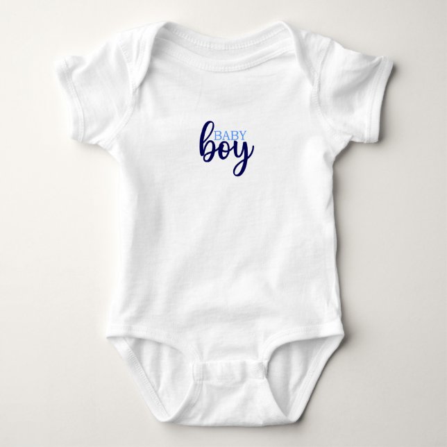 Baby Pojke Baby Helstrumpa Body T Shirt (Framsida)