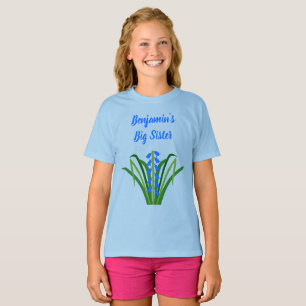Baby Pojke Blåklockor Vår Storasyster T Shirt