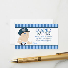 Baby-poliser, babyskor, dagbok Raffle Tilläggskort