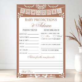 Baby Predictions and Advice Fiesta Baby Shower