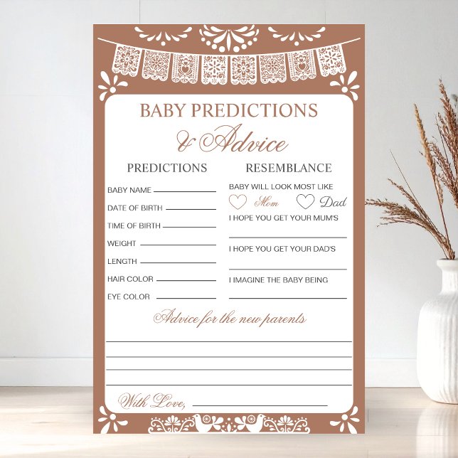Baby Predictions and Advice Fiesta Baby Shower (Skapare uppladdad)