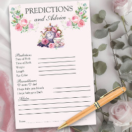 Baby Predictions and Advice Vintage Tea Pot Blommi