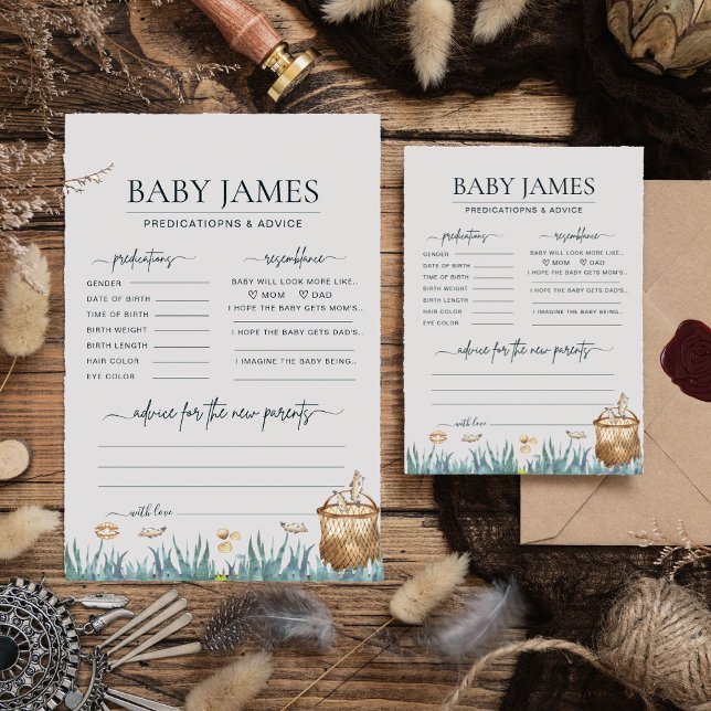 Baby Predictions Reel Roligt Fishing Baby Shower C (Skapare uppladdad)