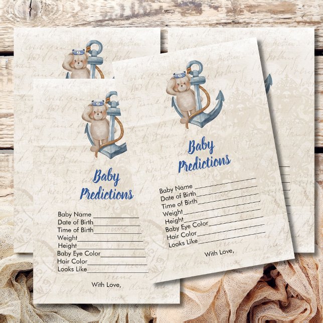 Baby predikationer Ahoy Det är ett pojknautiskt te (Skapare uppladdad)