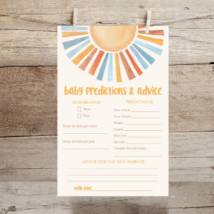 Baby predikatkort sojine boho sol