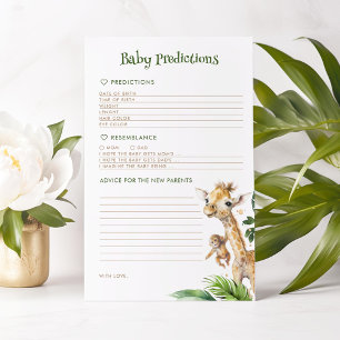 Baby Prediktions and Advice Safari Animals Game