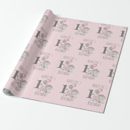 Baby Princess Elephant Girl Rosa 1st Birthday Presentpapper