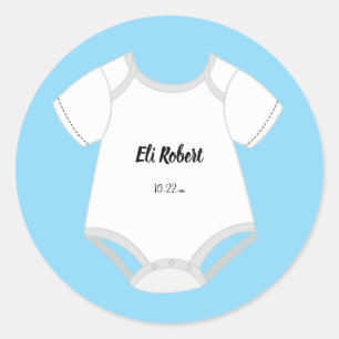 Baby profit-stickers med Baby Namn förfallodatumpo Runt Klistermärke