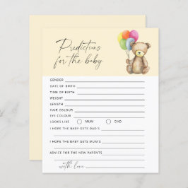 Baby-prognoser och råd Bear baby-spel