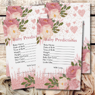 Baby-prognoserna Glitz och Glam Rosa Gnistra Shine