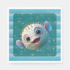 Baby Pufferfish Pappersservetter