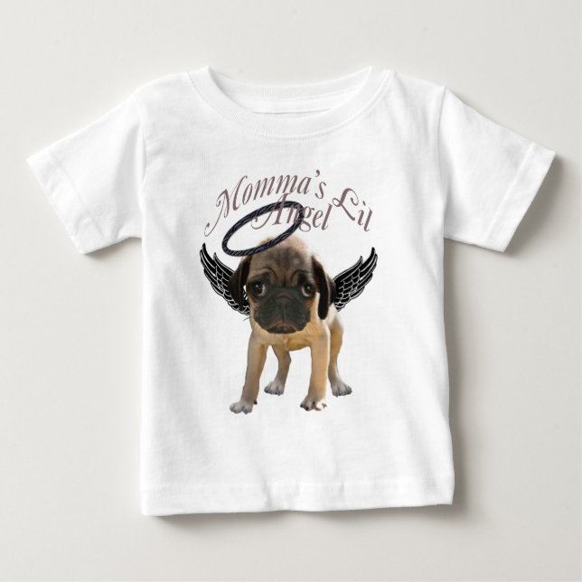 Baby Pug Angel Tröja (Framsida)