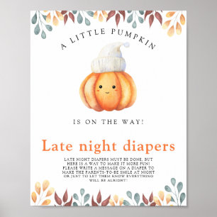 Baby Pumpkin \ Sent Nattblöjspel Poster