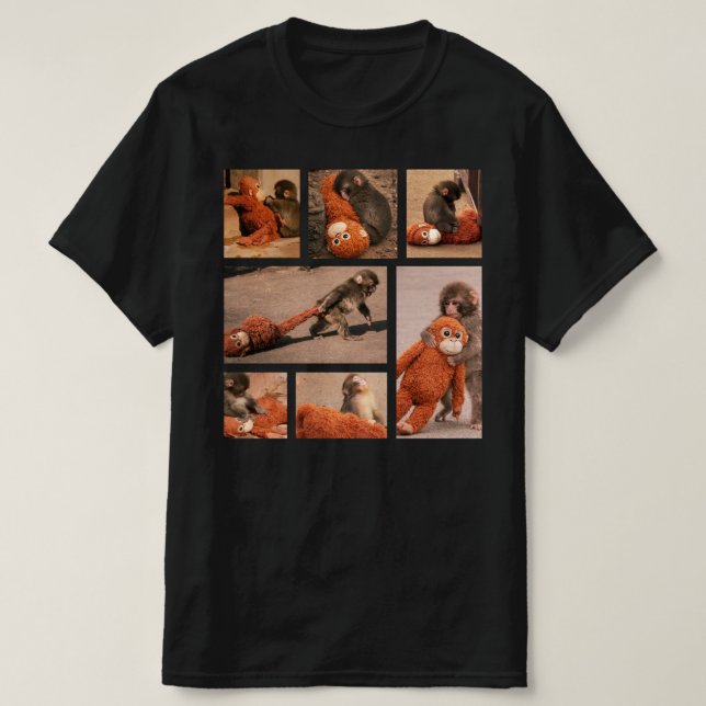 Baby Punch Apa , Ensam Punch Apa T Shirt (Design framsida)