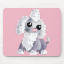 Baby Puppy Rosa Mouse Pad