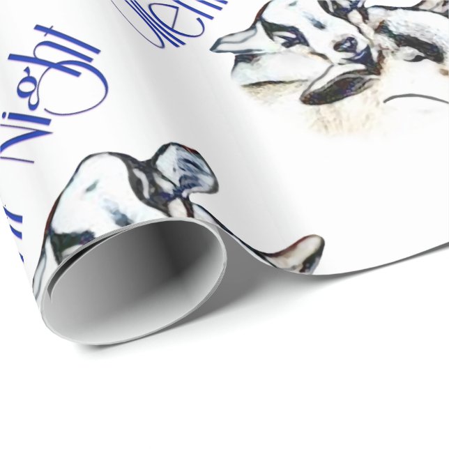 Baby Pygmy Goats Silent Nattjullen Wrapping P Presentpapper (Rullad Hörn)