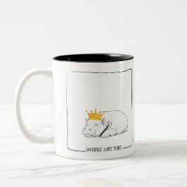Baby Pygmy Hippo - Goodnight Sweet Prince Mug Två-Tonad Mugg