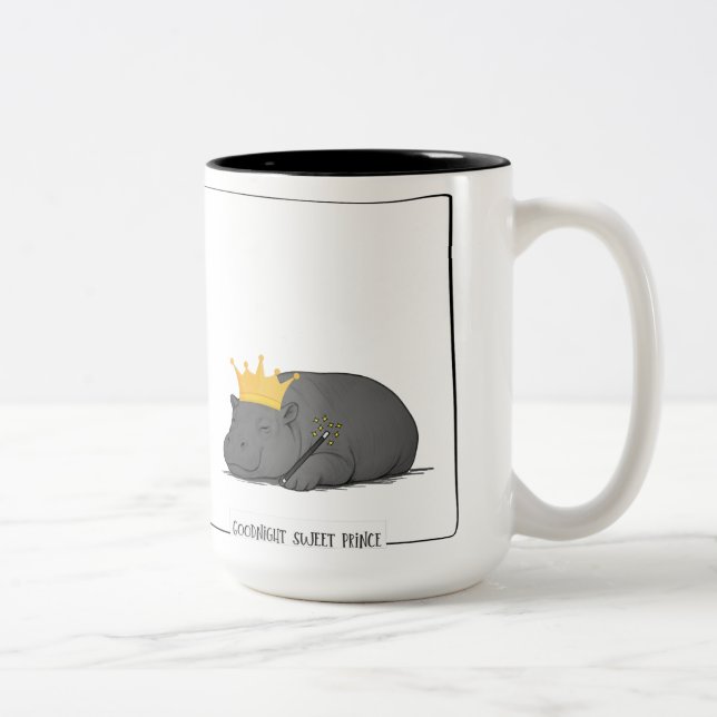 Baby Pygmy Hippo - Mug  Två-Tonad Mugg (Höger)