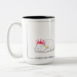 Baby Pygmy Hippo Princess Mug Två-Tonad Mugg