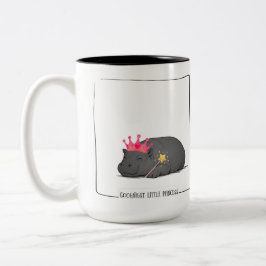 Baby Pygmy Hippo Princess Mug Två-Tonad Mugg