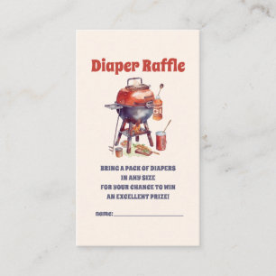 Baby Q Baby Shower DIAPER RAFFLE Tilläggskort