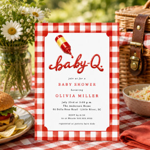 Baby-Q Baby Shower Inbjudan