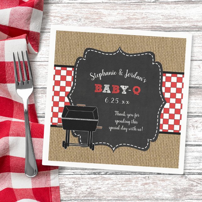 Baby Q-babydusch, neutralt par duschdekan Pappersservett (Skapare uppladdad)