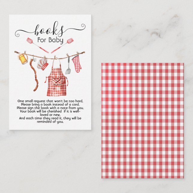 Baby-Q barbecue Par Bokar för Baby-kort Tilläggskort (Fram/baksida)