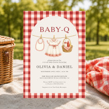 Baby Q Flicklinje Girl Bow Rutig Baby Shower