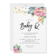 Baby Q Garden Party Flowers & Ljus Baby Shower