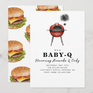 Baby-Q Grillfest Bebisens Första Sommar Inbjudan