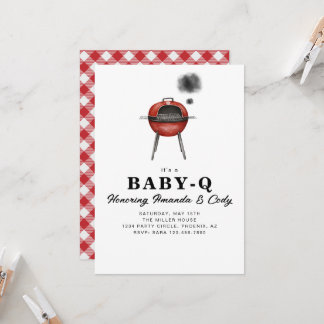 Baby-Q Grillfest Bebisens Första Sommar Inbjudan