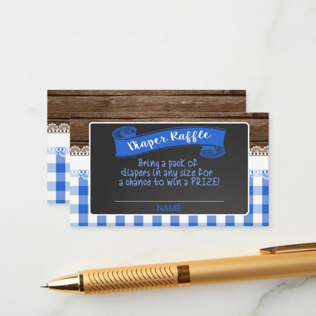 Baby Q-kort - kort - blått (Fram/Back In Situ)