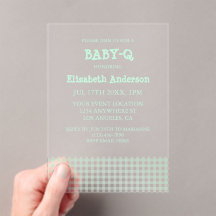 Baby-Q Mintgrön Rutig Bebisbal