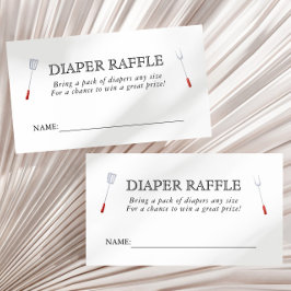 Baby-Q Picnic Backyard Baby Shower Raffle Tilläggskort