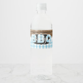 Baby Q-Vattenflaskans etikett - Baby blue