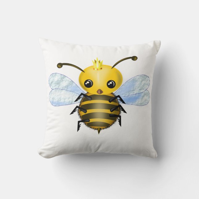Baby Queen Bee Dekorativ kudde - Anpassadet (Framsida)
