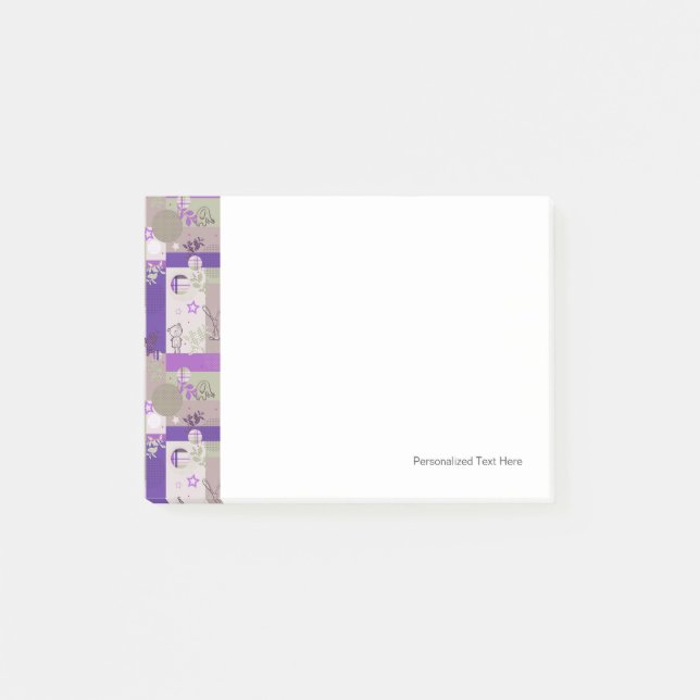 Baby Quilt Mönster Post-it Block (Framsida)