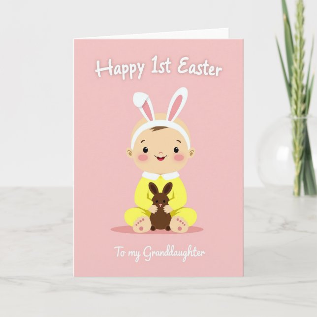 Baby Rabbit Pattern Card Kort (Framsida)