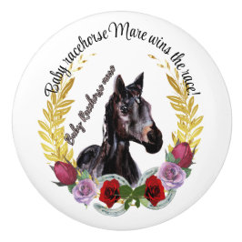 BABY RACEHORSE MARE Ceramic pull Knopp