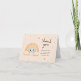 Baby Rainbow Baby Shower Tacksamhetskort Tack Kort