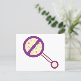 Baby Rattle Vykort