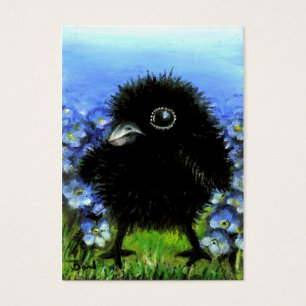 Baby raven ACEO-utskrifter Visitkort