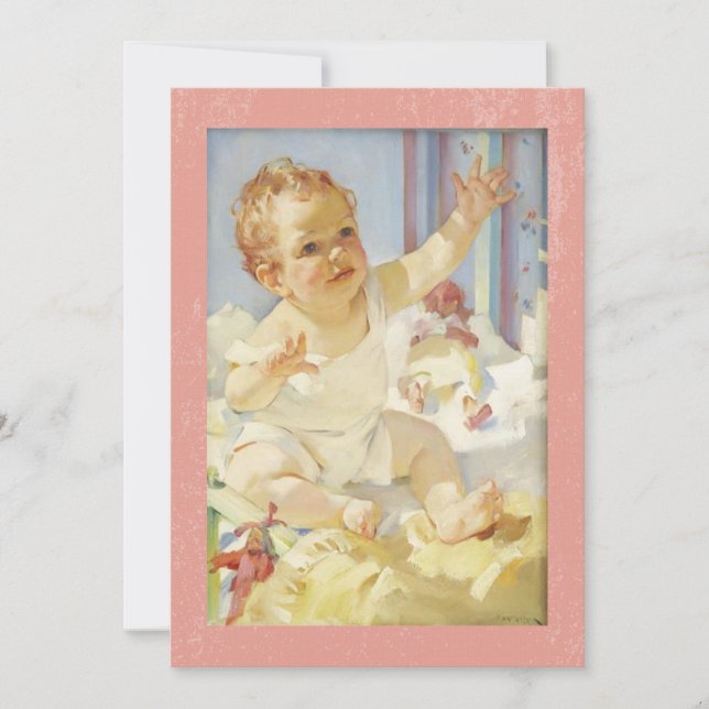 Baby Reacherar för mamma Haddon Sunblom Artist Tack Kort (Framsida)