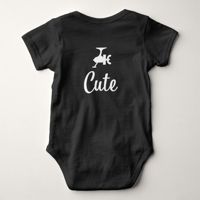 Baby Reel Cute Fishing Bodydress Shirt T Shirt (Baksida)