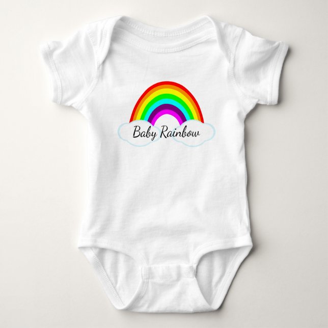 Baby Regnbåge T Shirt (Framsida)