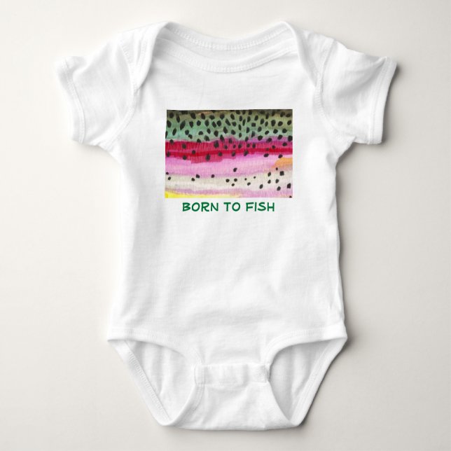 Baby Regnbågfiske T Shirt (Framsida)