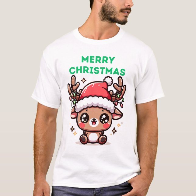 Baby Reindeer - God jul T Shirt (Framsida)